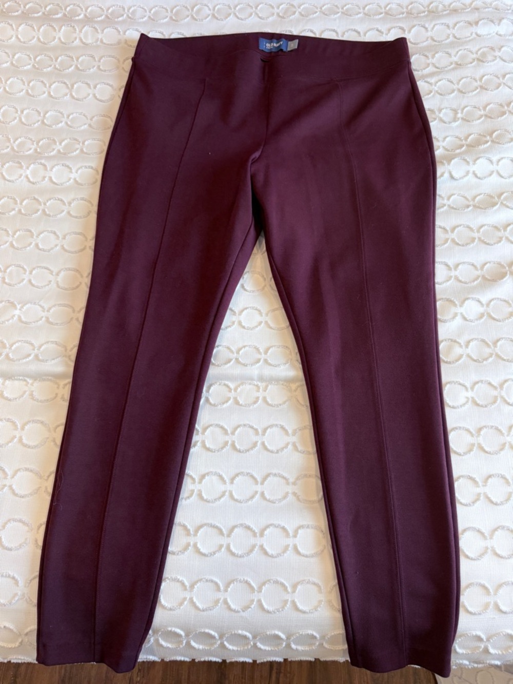 Old Navy Maroon Ponte Slim Leg Pants